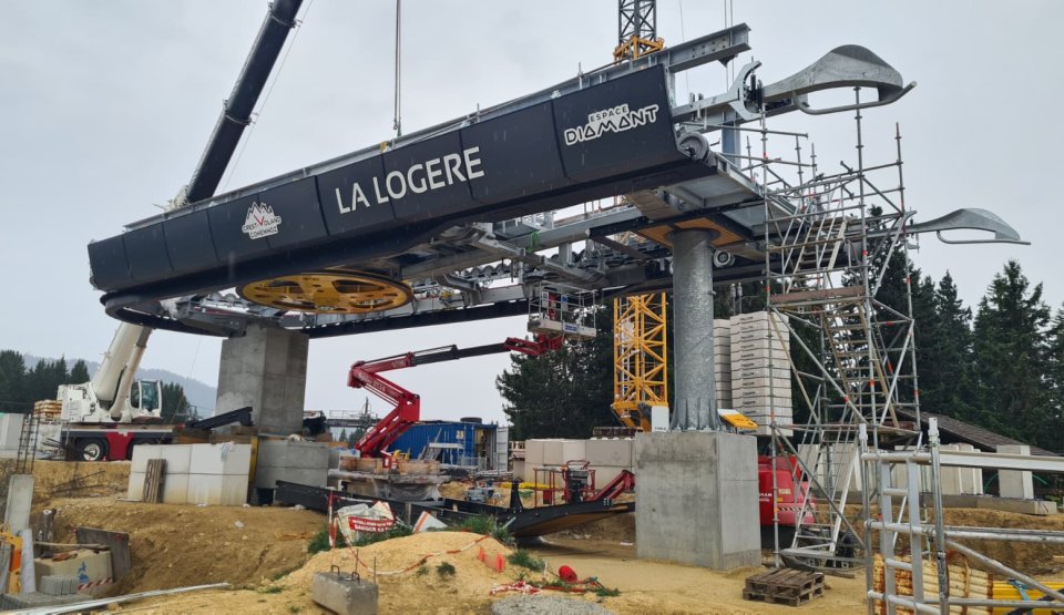 Gare d'arrivée de la télécabine de la Logère
