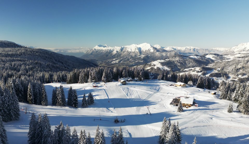 Sommet du Mont Lachat en Hiver 